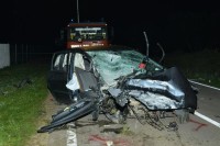 auto distrutta e VF