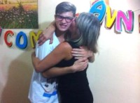 Davide con mamma Emanuela.