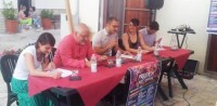 Nella foto, un momento della conferenza stampa tenuta ieri sera.