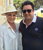 Virna Lisi e Fabio Marini, location manager del film.