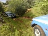 L'auto trovata in campagna.