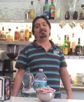 Nella foto il titolare del bar-tabacchi Cristall Carovigno.