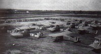7 ottobre 1930: aerei schierati prima della partenza per Tirana.