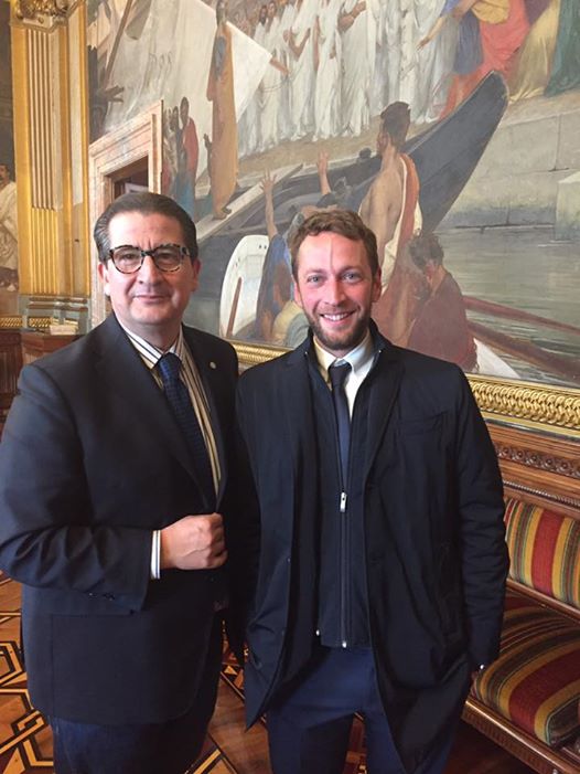 Nella foto il sen. Zizza con Walter Zezza.