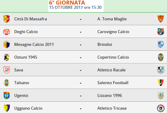 6 giornata