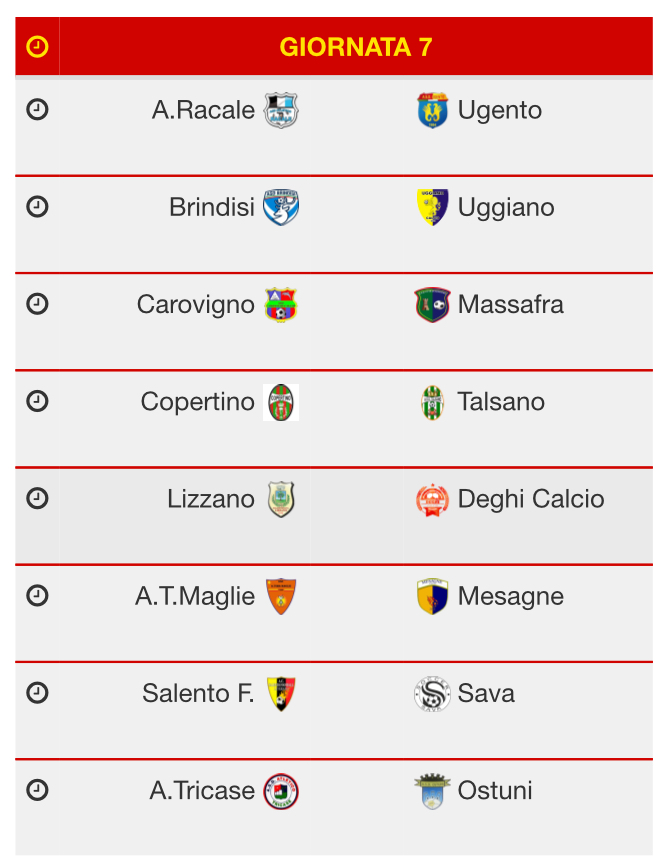 7 giornata Promozione 2017 2018
