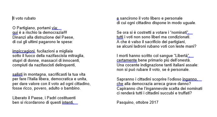Il voto rubato