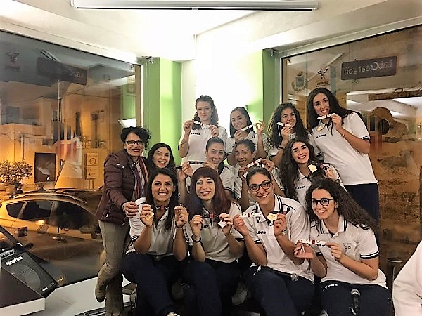 Nella foto la Divella Mesagne con Maria Antonietta Pignataro.