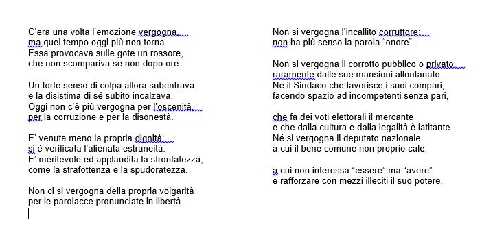non c'é più vergogna