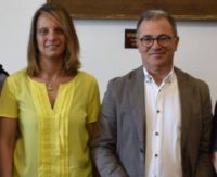 Nella foto l'assessore Scalera e il sindaco Molfetta