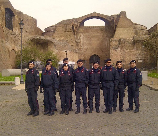 il primo nucleo italiani di caschi blu della cultura