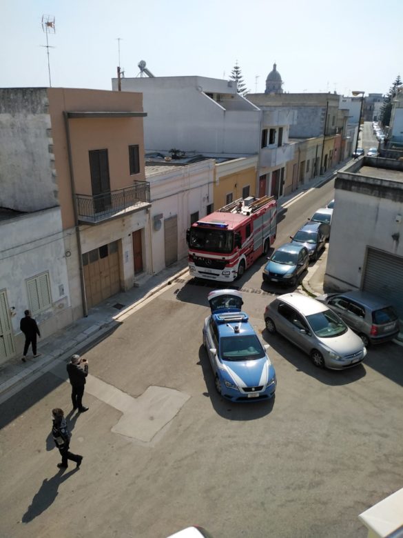 incendio via Versi