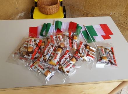 ciccolatini e bandiere