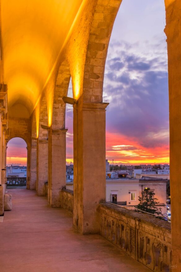 castello e tramonto di d giaffreda