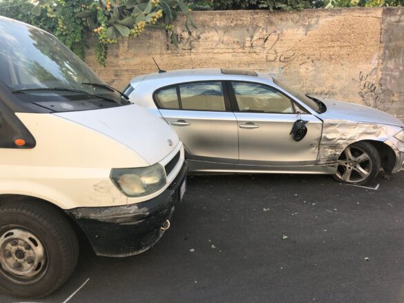 auto danneggiate via Udine