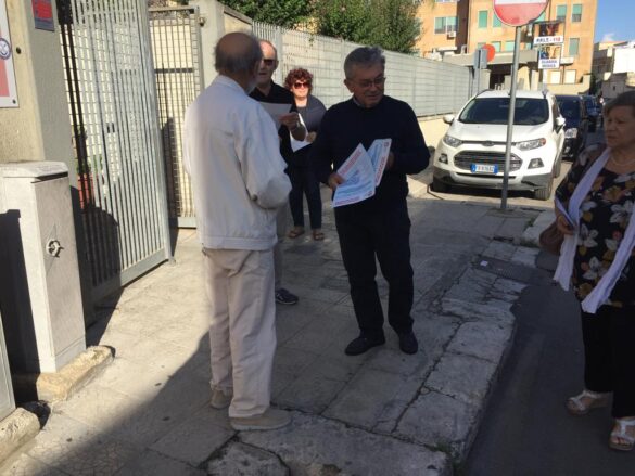 volantinaggio Spi Cgil